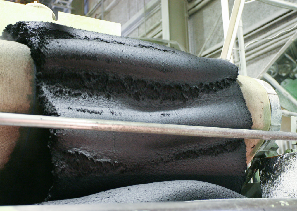 再生材との混合工程